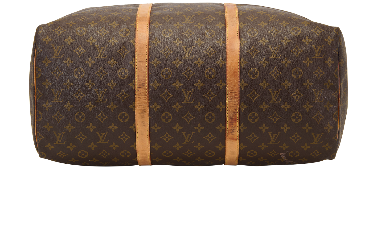 Keepall 55, &pound;750, Handbags, Brown, Canvas, Top view